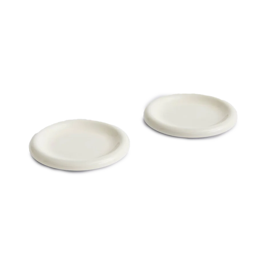 HAY | Barro Plate set of 2 - Ø18 - Off-white