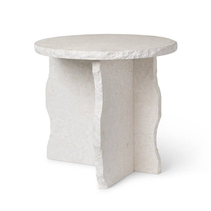 ferm LIVING | Mineral Sculptural Table - Bianco Curia