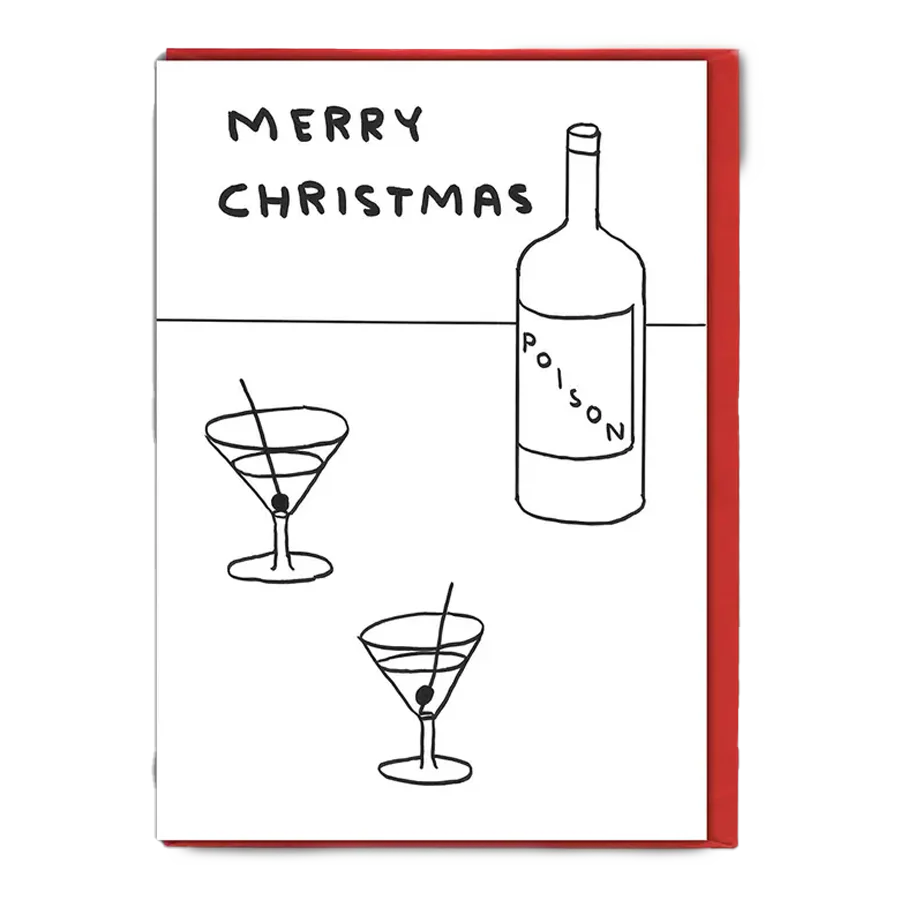 David Shrigley | Christmas Poison Christmas Card