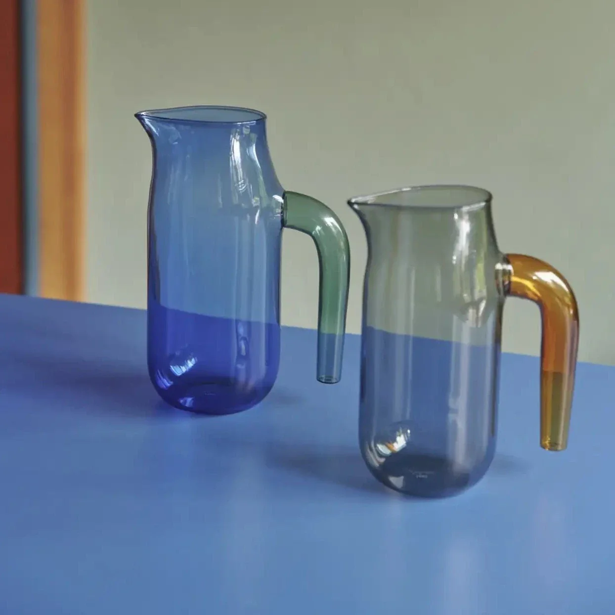 HAY | Glass Jug - XL - Blue