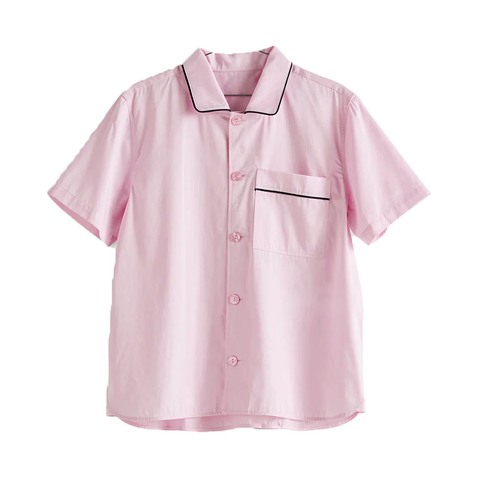 HAY | Outline Pyjama - Short Sleeve Shirt - Soft Pink