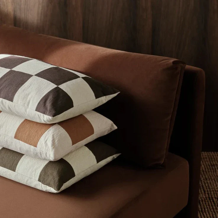 ferm LIVING | Fold Patchwork Cushion - Olive