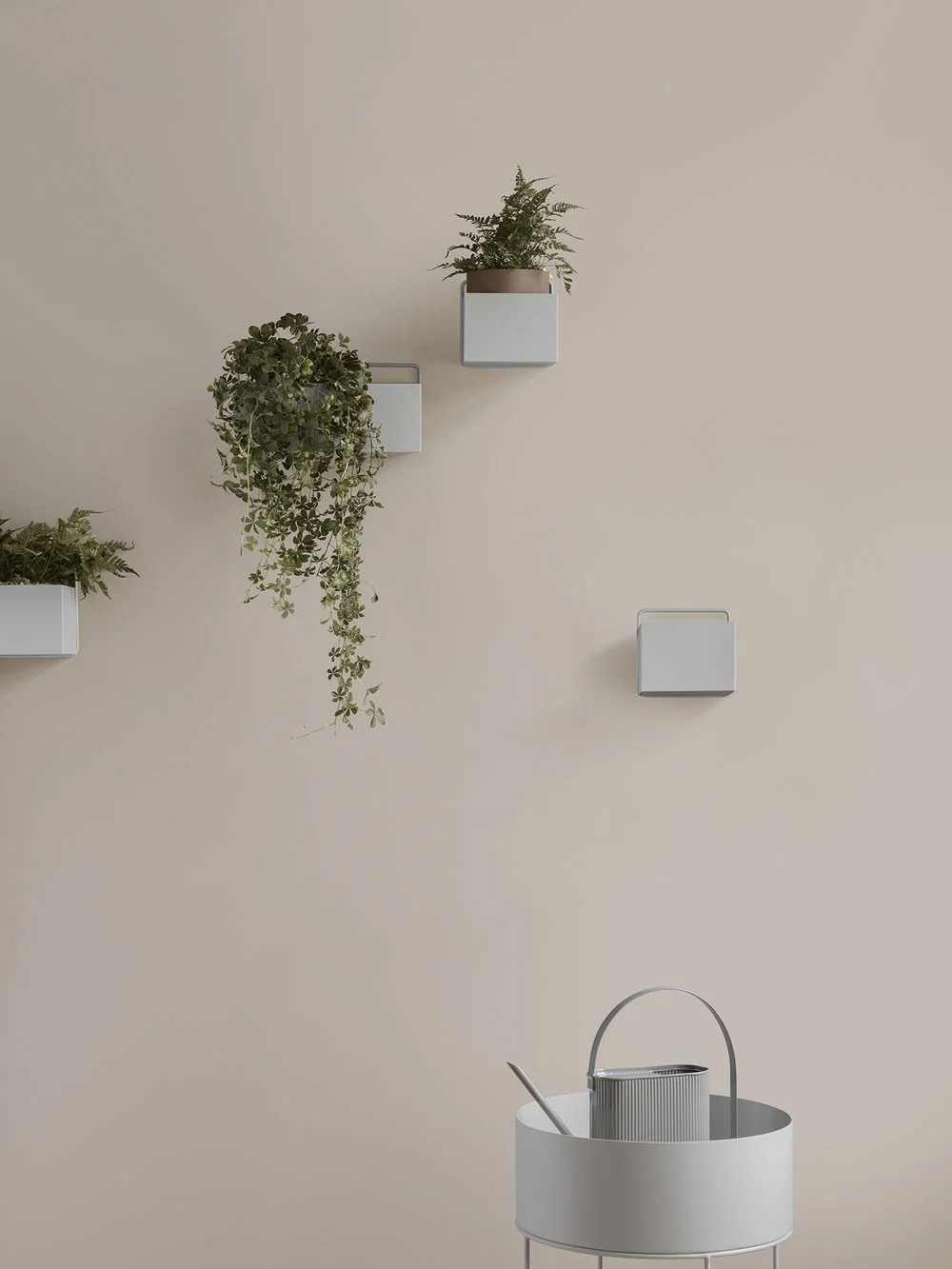 ferm LIVING | Wall Box - Light Grey - Square