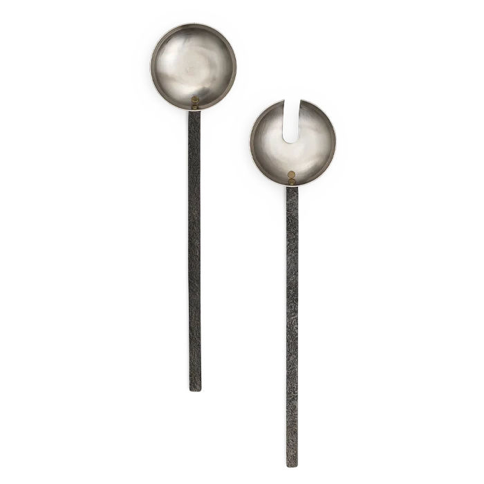 ferm LIVING | Obra Salad Servers - Stainless Steel