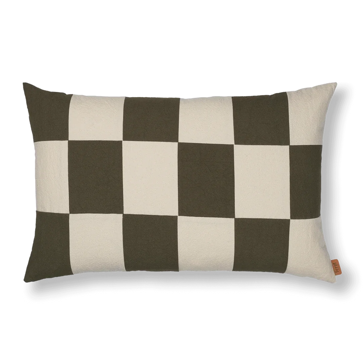 ferm LIVING | Fold Patchwork Cushion - Olive