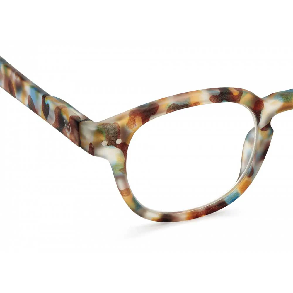 Reading Glasses # C - The Retro - Blue Tortoise