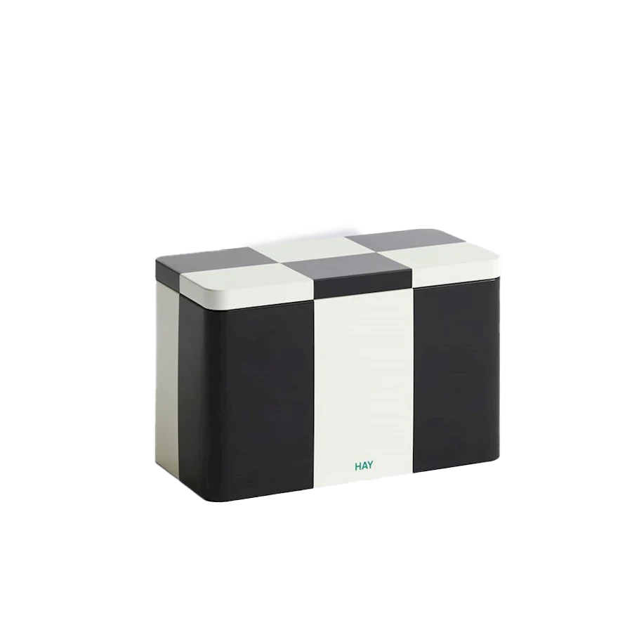 HAY | Tin Container - Medium - Black and Off-White