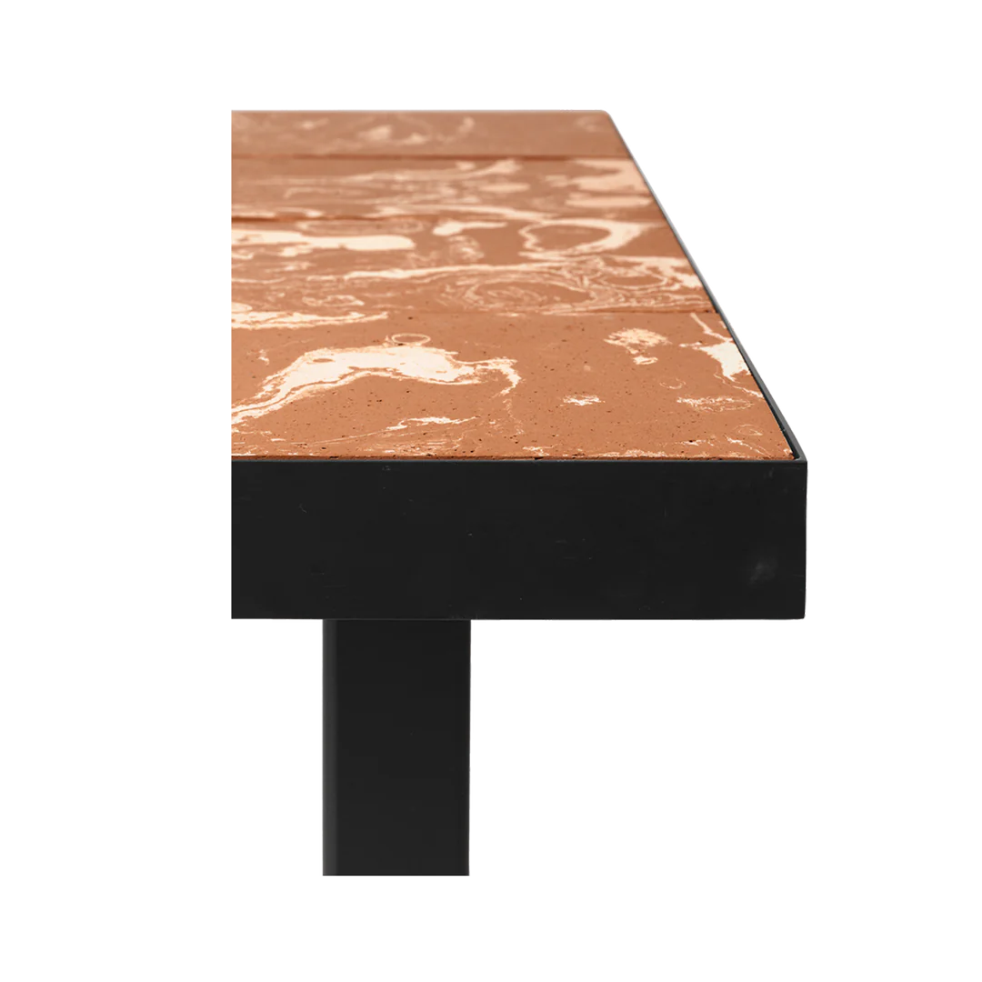 ferm LIVING | Flod Small Table - Terracotta and Black