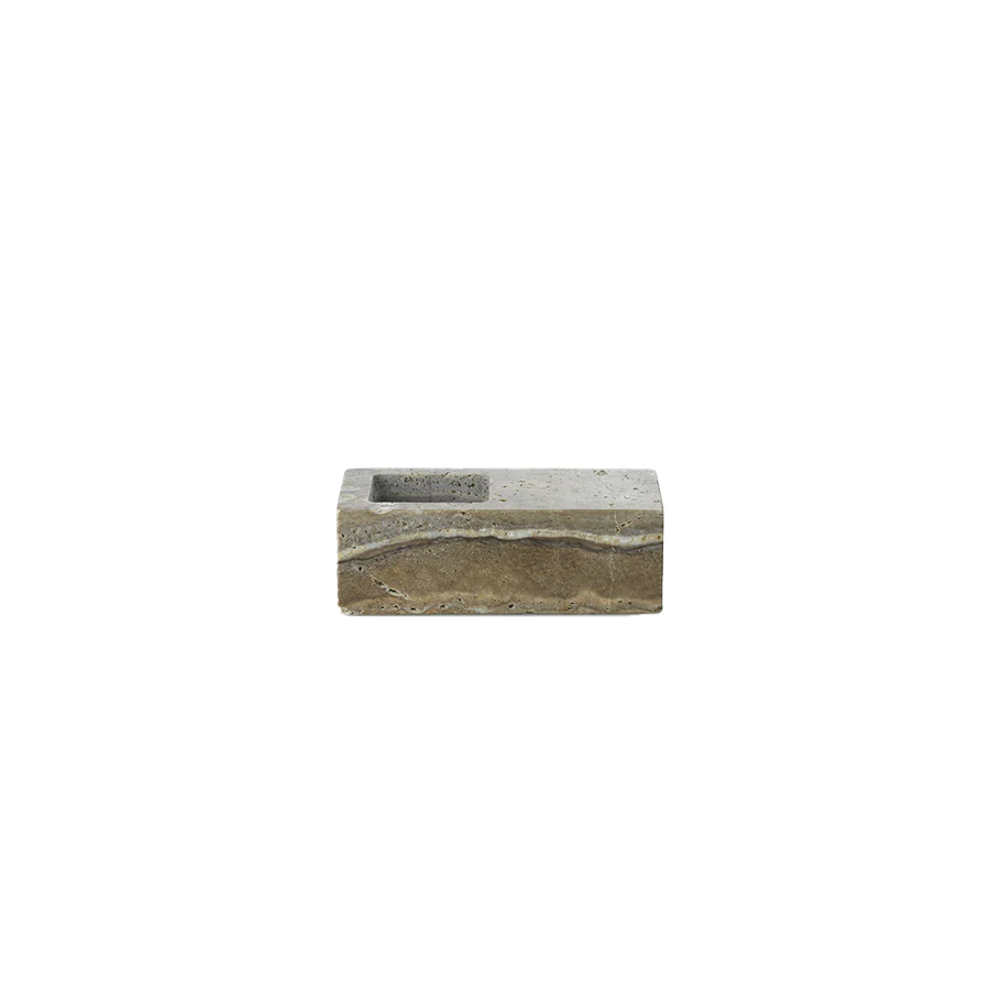 Normann Copenhagen | Even Candle Holder - Silver Travertine