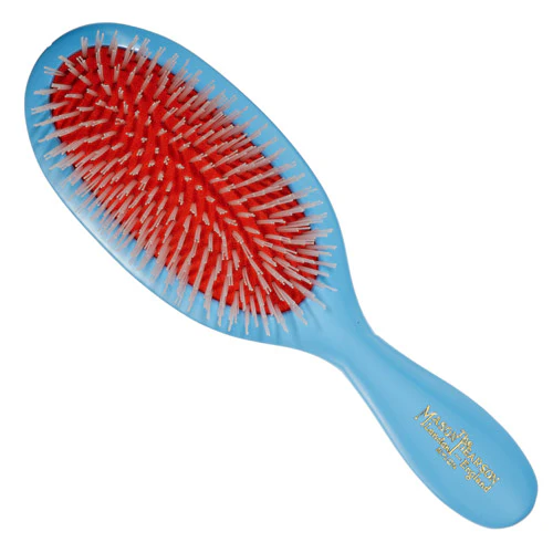 Pocket Nylon Hairbrush - Blue