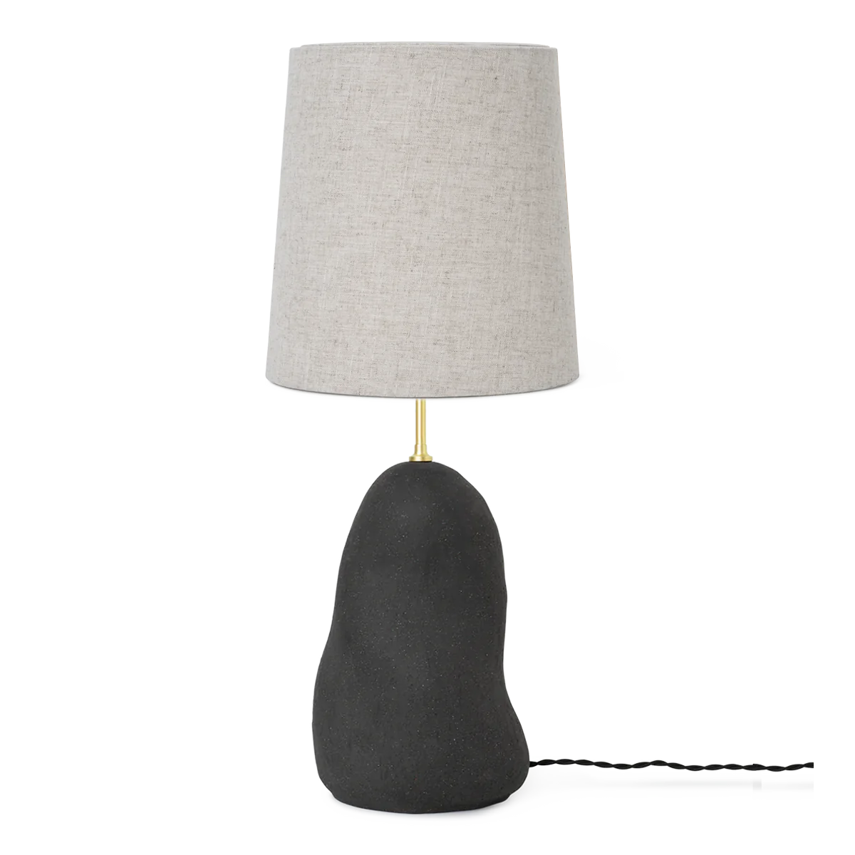 ferm LIVING | Hebe Lamp Base & Shade - Medium - Dark Grey