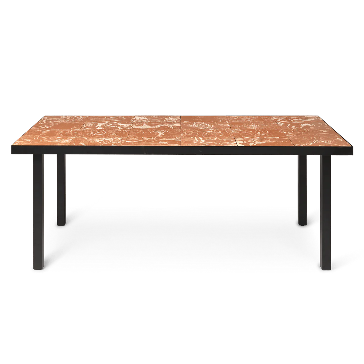 ferm LIVING | Flod Dining Table - Terracotta and Black