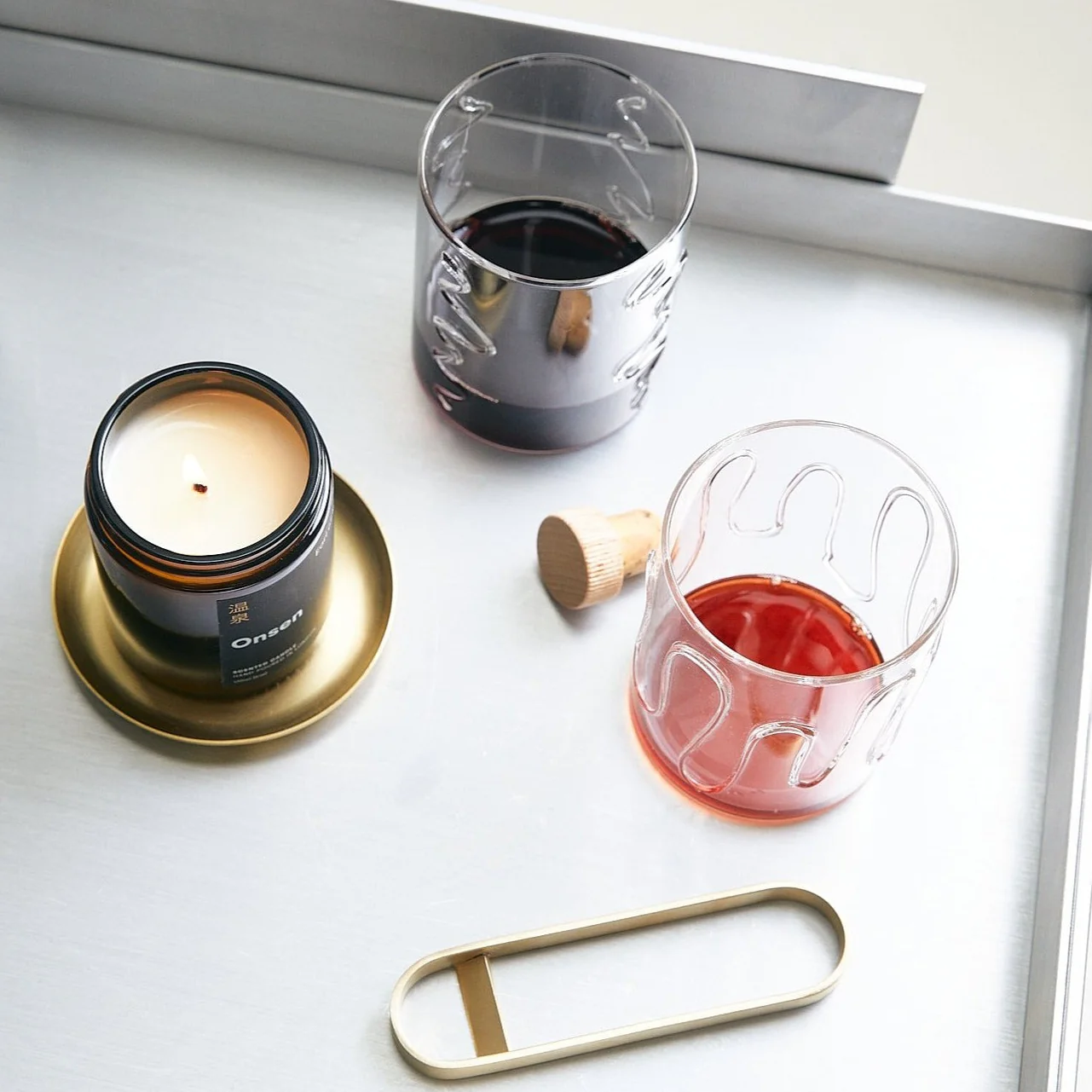 ferm LIVING | Doodle Glasses - Set of 2 - Tall - Clear
