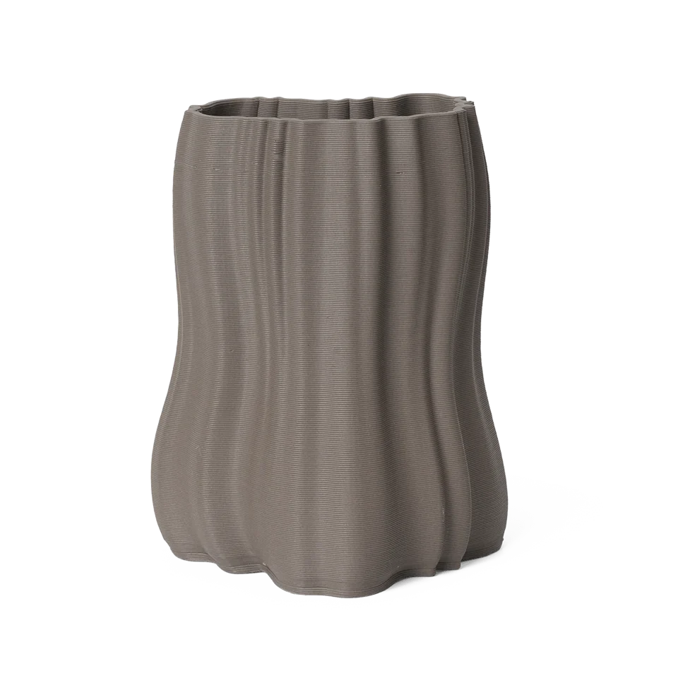 ferm LIVING | Moire Vase - Small - Anthracite