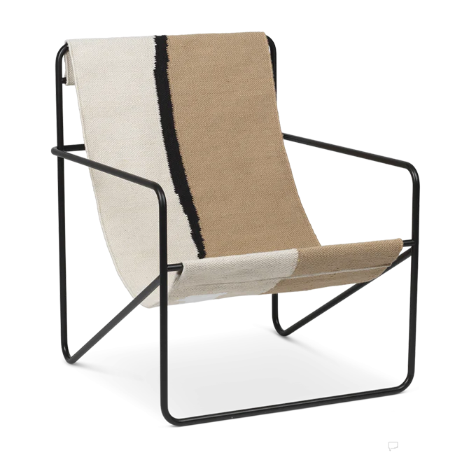 ferm LIVING | Desert Lounge Chair - Black Frame