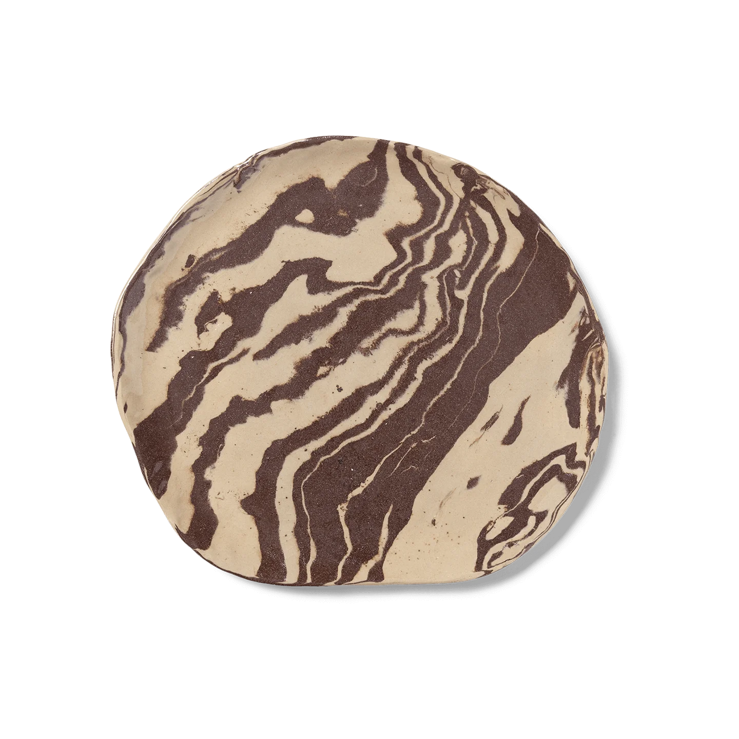 ferm LIVING | Ryu Platter  - Sand/Brown - 34cm