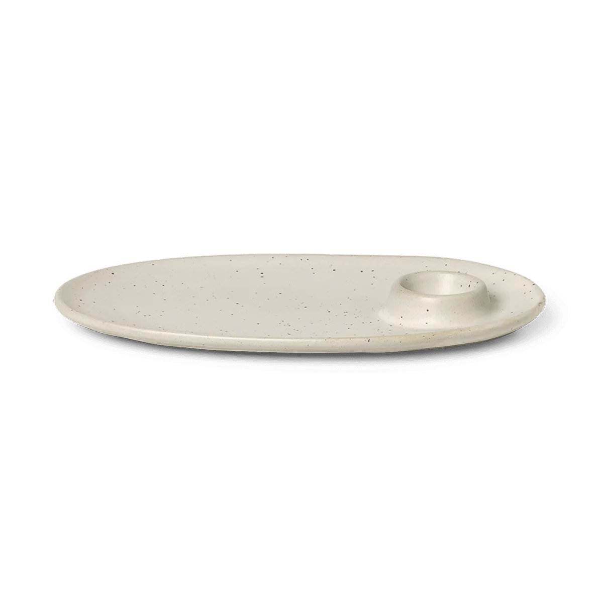 ferm LIVING | Flow Breakfast Plate - Off White Speckle