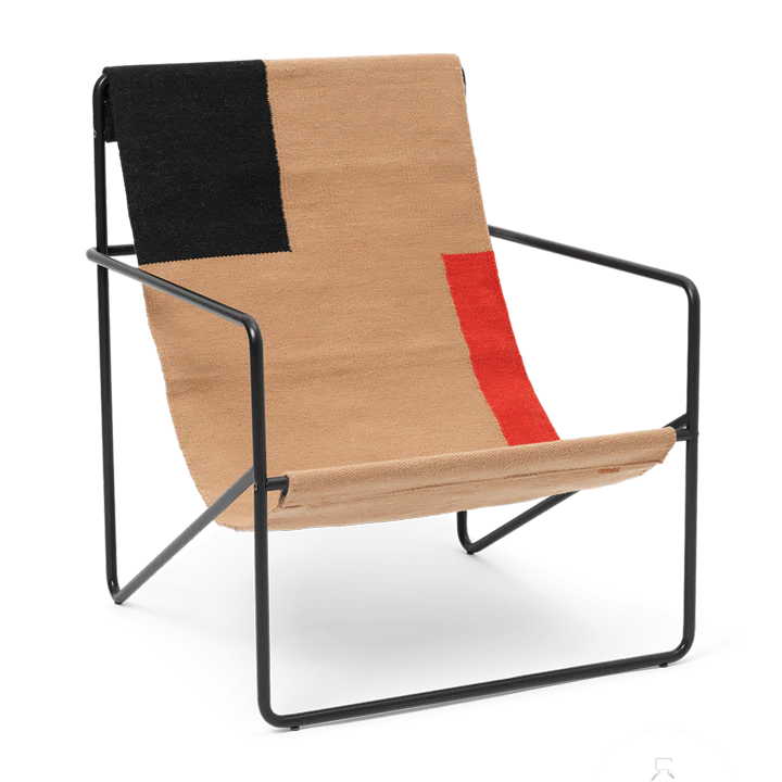 ferm LIVING | Desert Lounge Chair - Black Frame