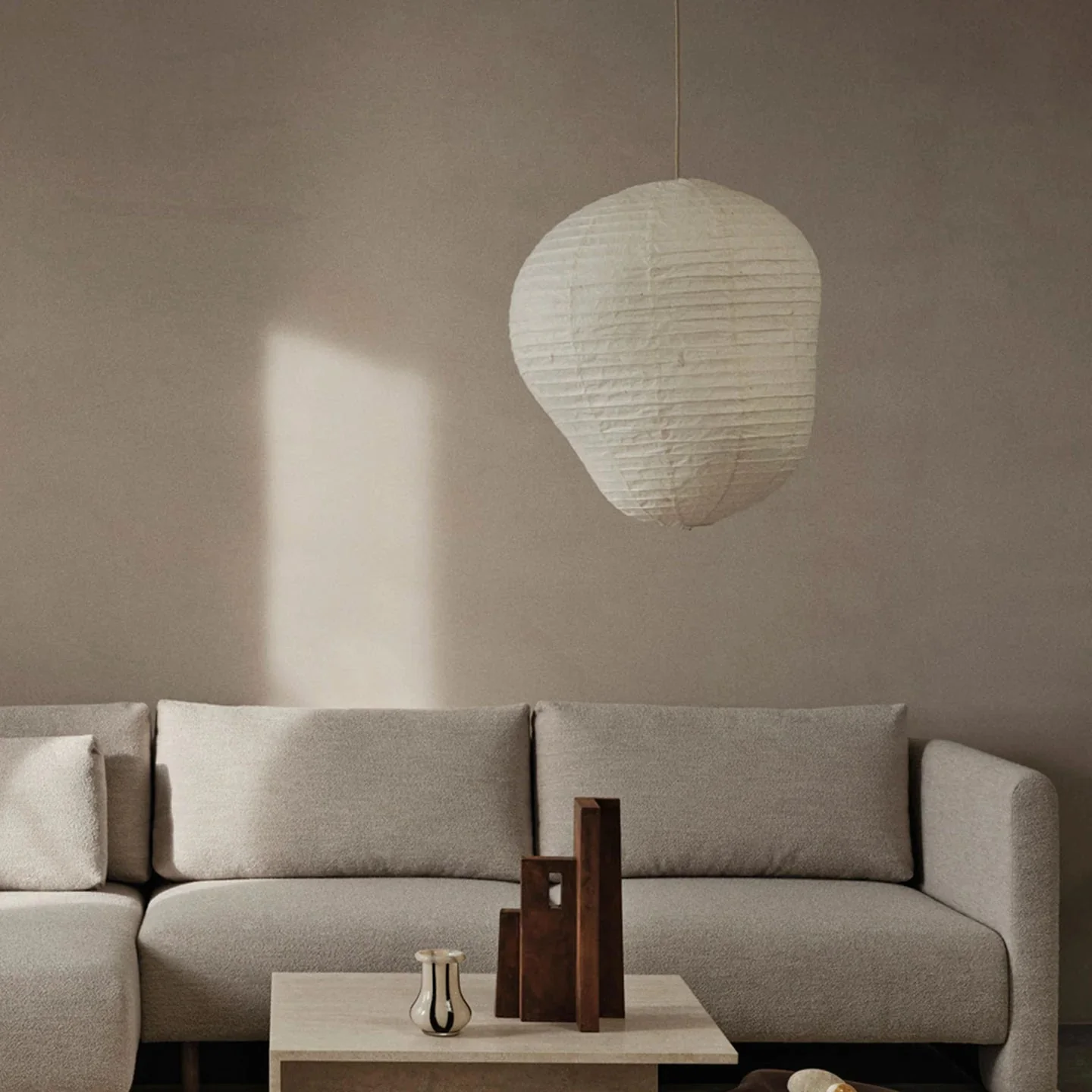 ferm LIVING | Kurbis Rice Paper Lampshade - Ø80