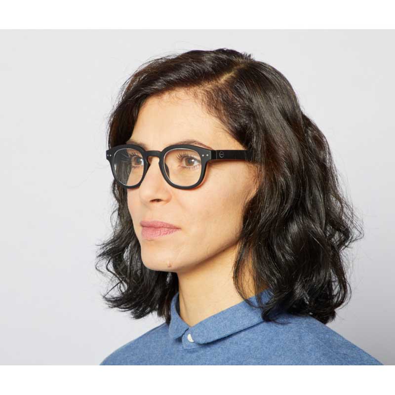 Reading Glasses # C - The Retro - Black