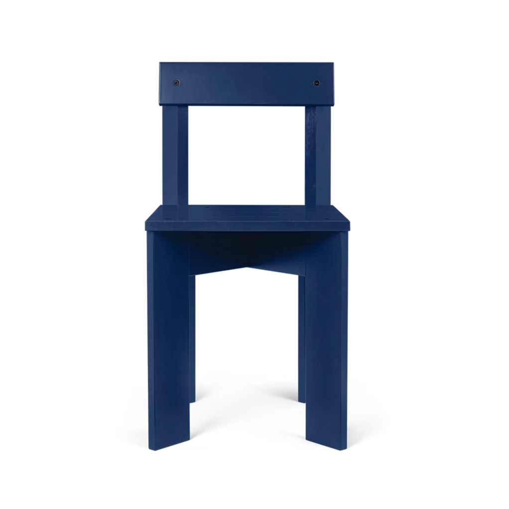 ferm LIVING | Ark Wooden Dining Chair - Blue
