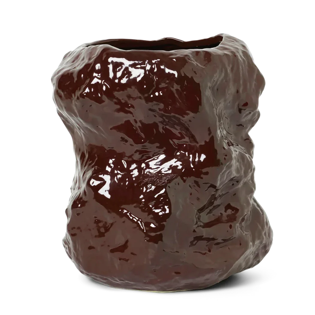 ferm LIVING | Tuck Vase - Red Brown