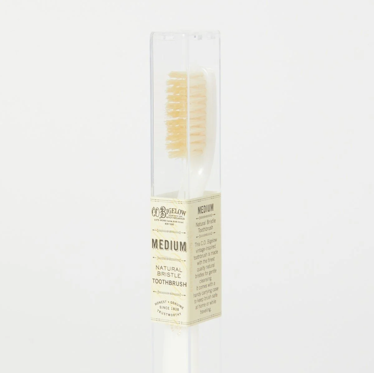 Natural Bristle Toothbrush - Medium Ivory