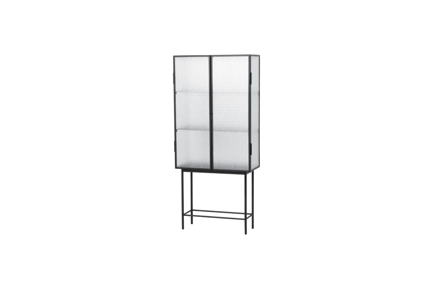 ferm LIVING | Haze Vitrine - Wired Glass - Black