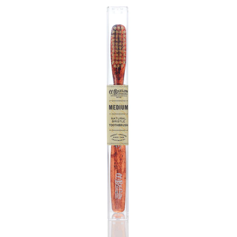 Natural Bristle Toothbrush - Medium Tortoise