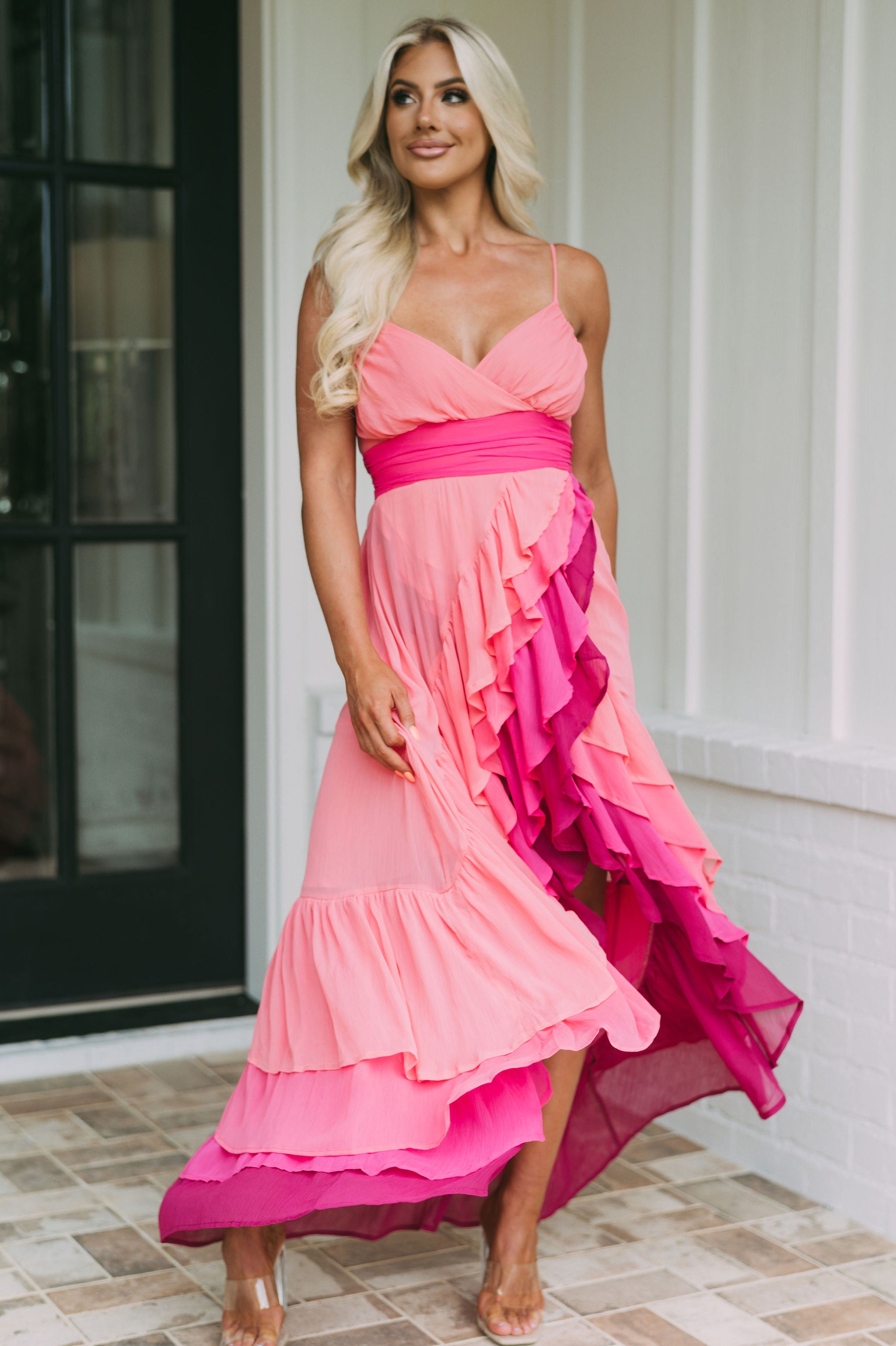 Love Spark Ruffle Dress