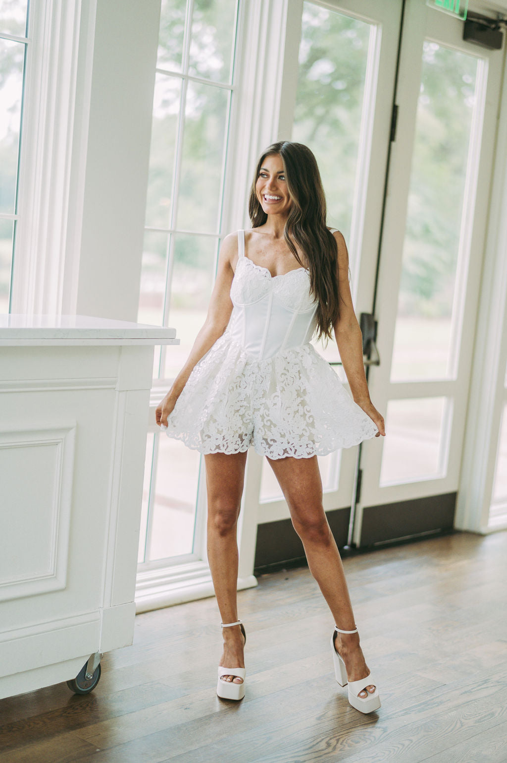 Abbey Lace Romper