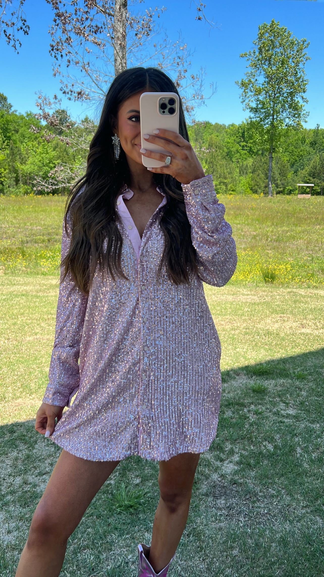 Broadway Sequin DressPink