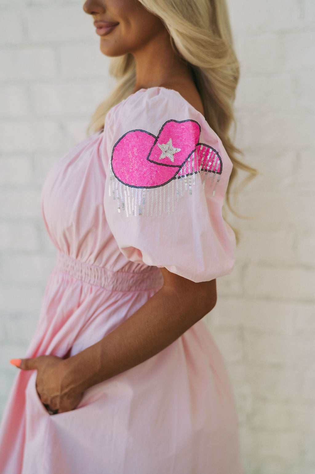 Sequin Cowgirl Accented Dress