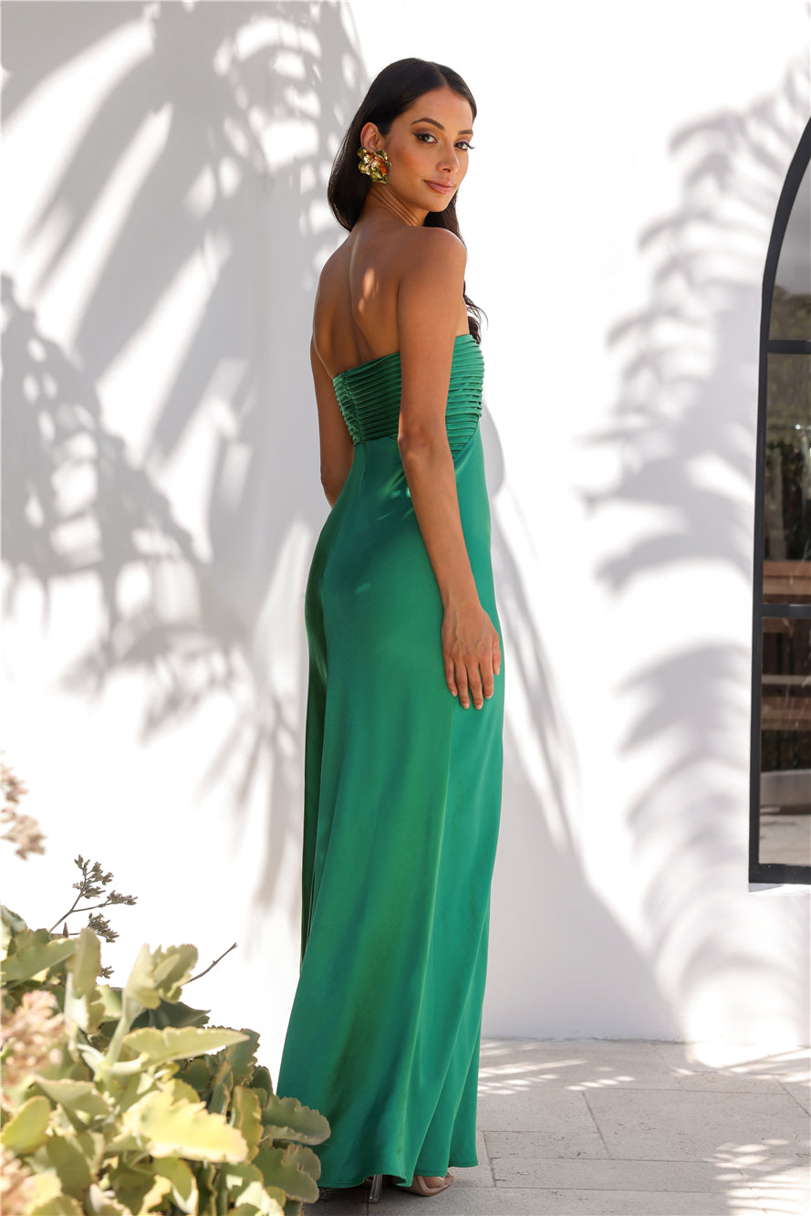 RUNAWAY Adina Maxi Dress Emerald