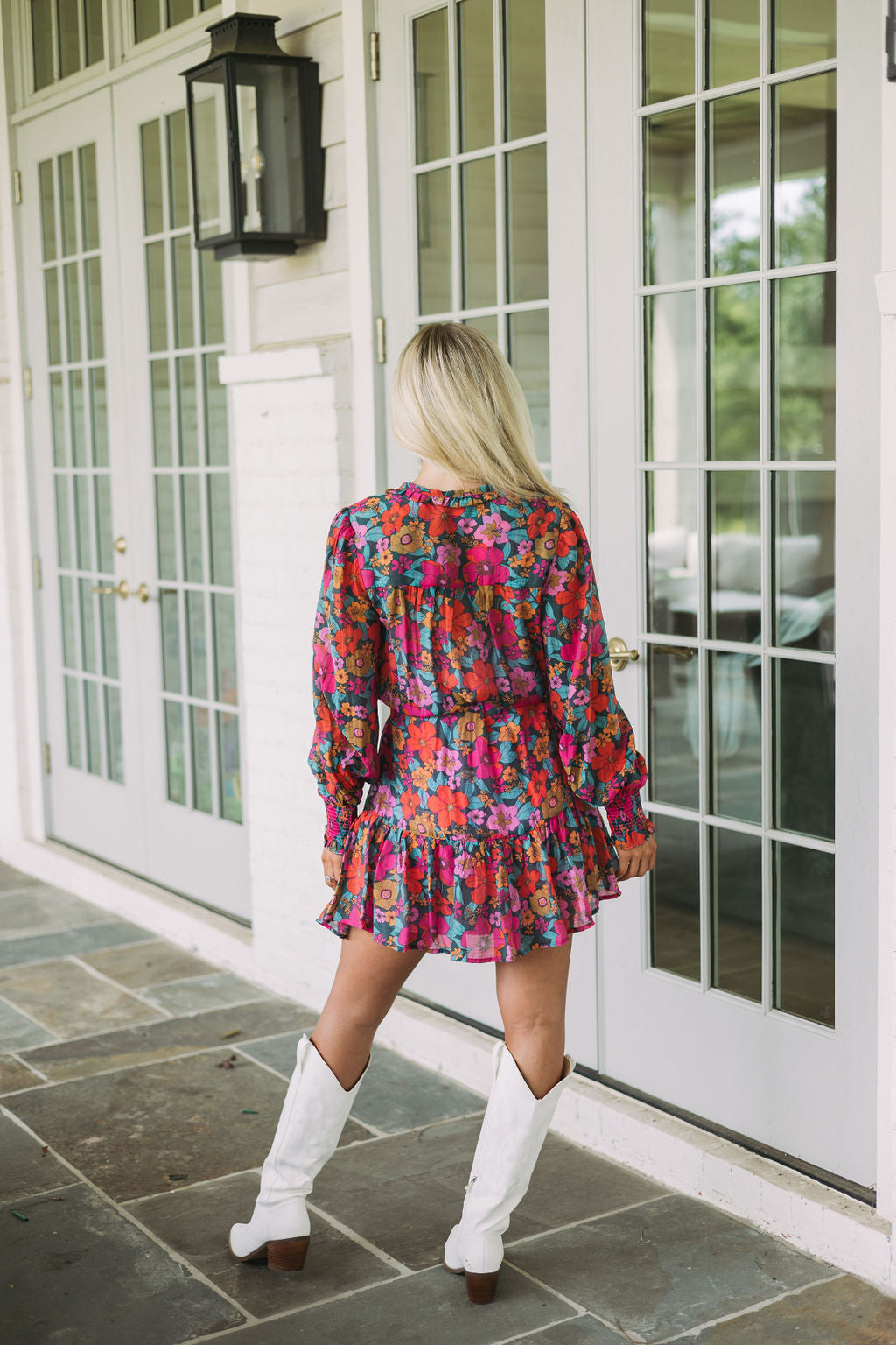 Dainty Waist Tie Floral Dress