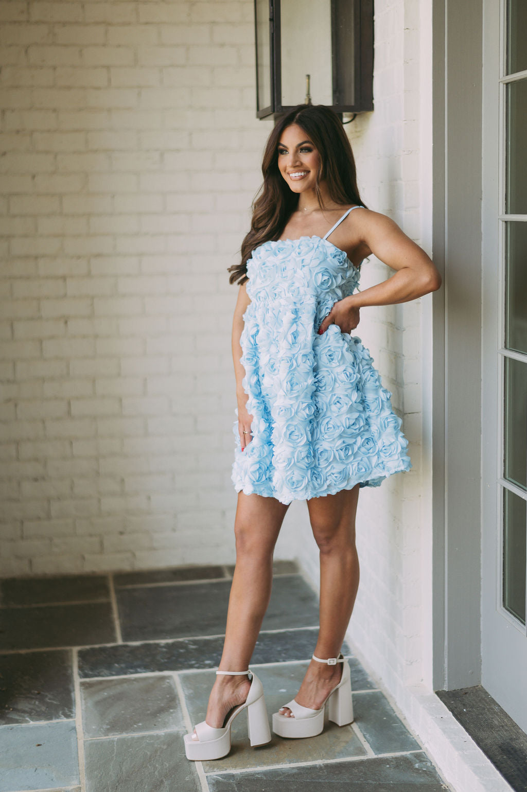 Rose Garden DressBaby Blue