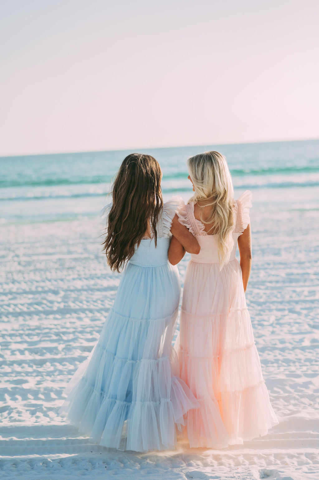 Meleah Tulle Maxi Dress-Light Blue