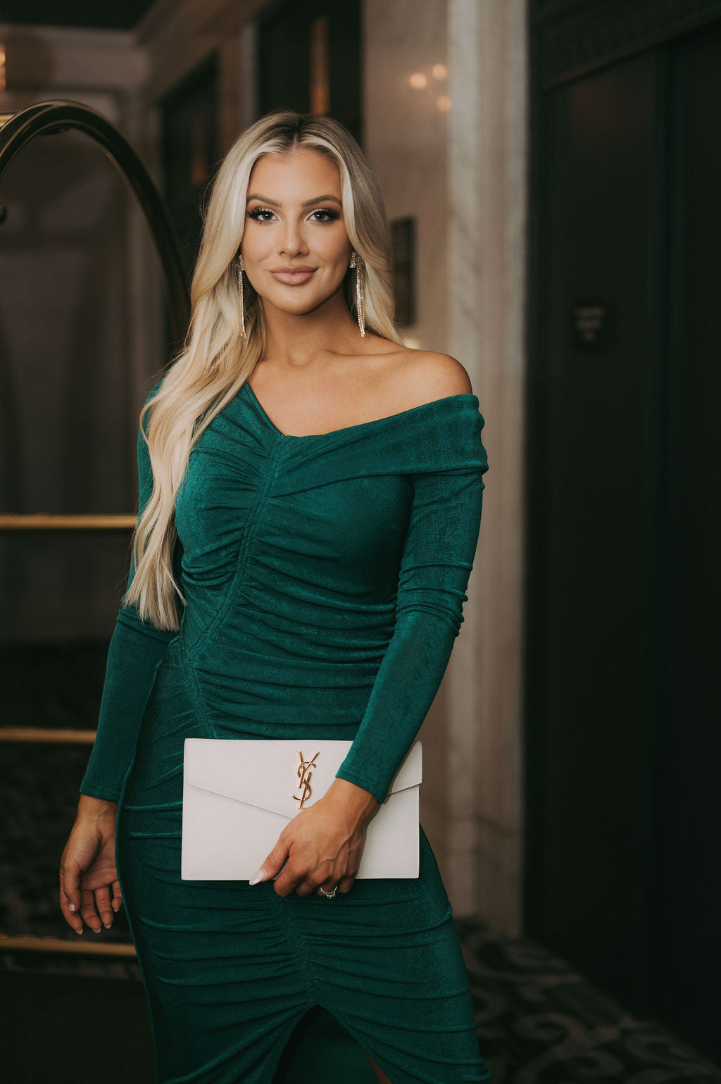 Unforgettable Bodycon Midi DressEmerald Green