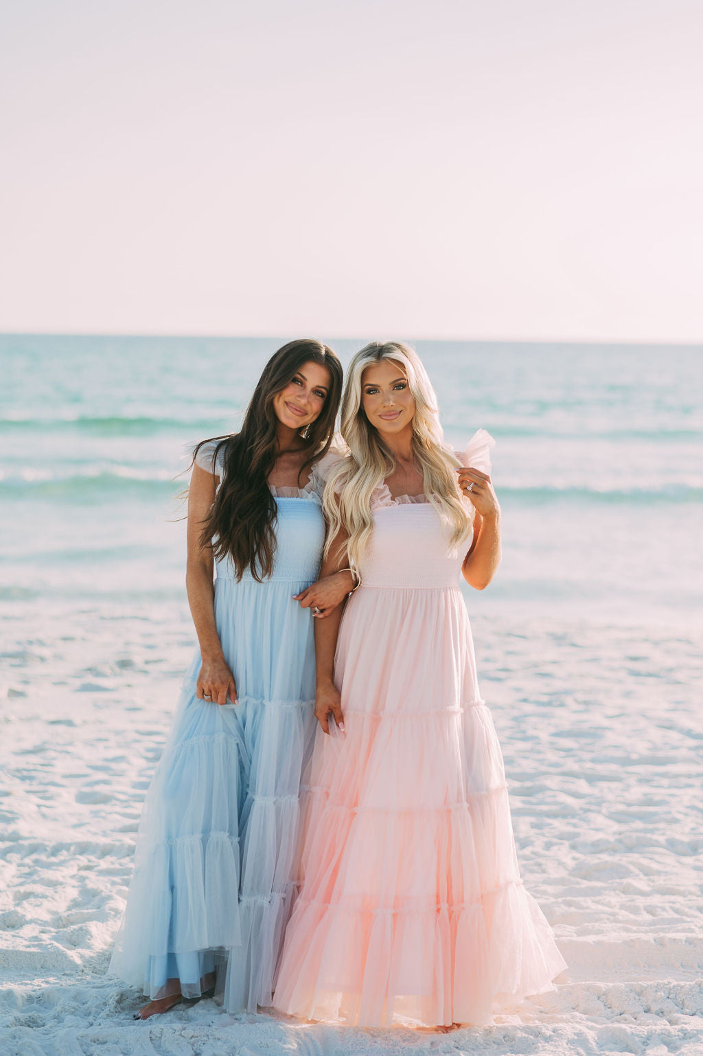 Meleah Tulle Maxi Dress-Light Blue