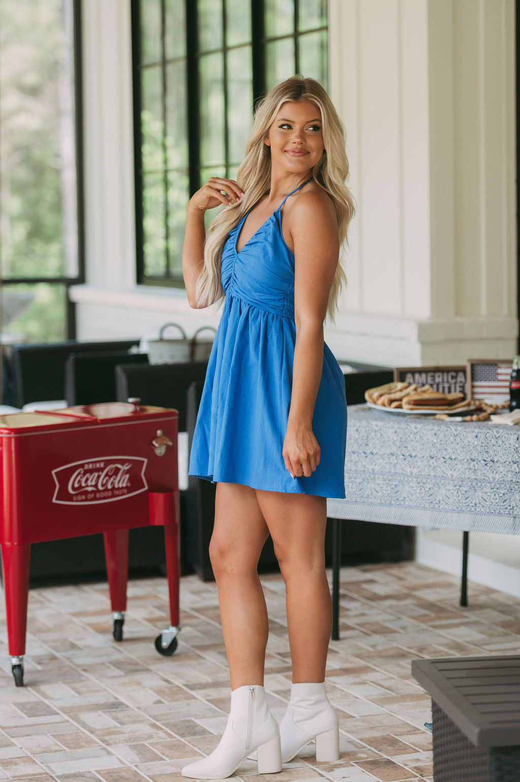 Macie Halter DressBlue