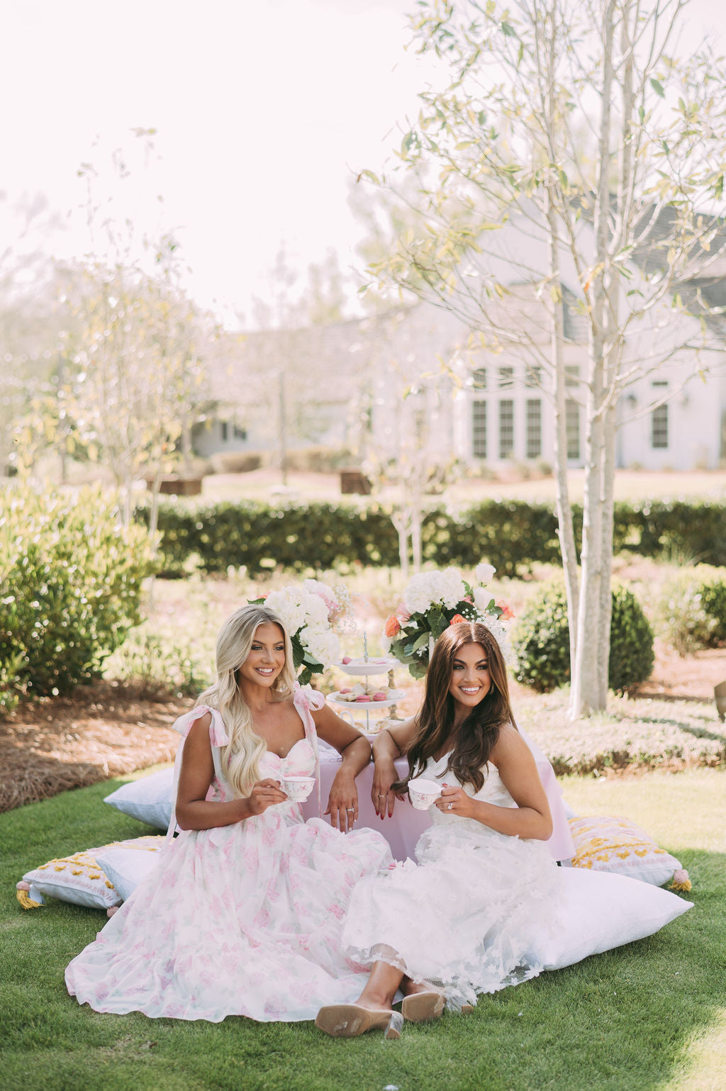 Rosie Shoulder Tie Midi DressPink