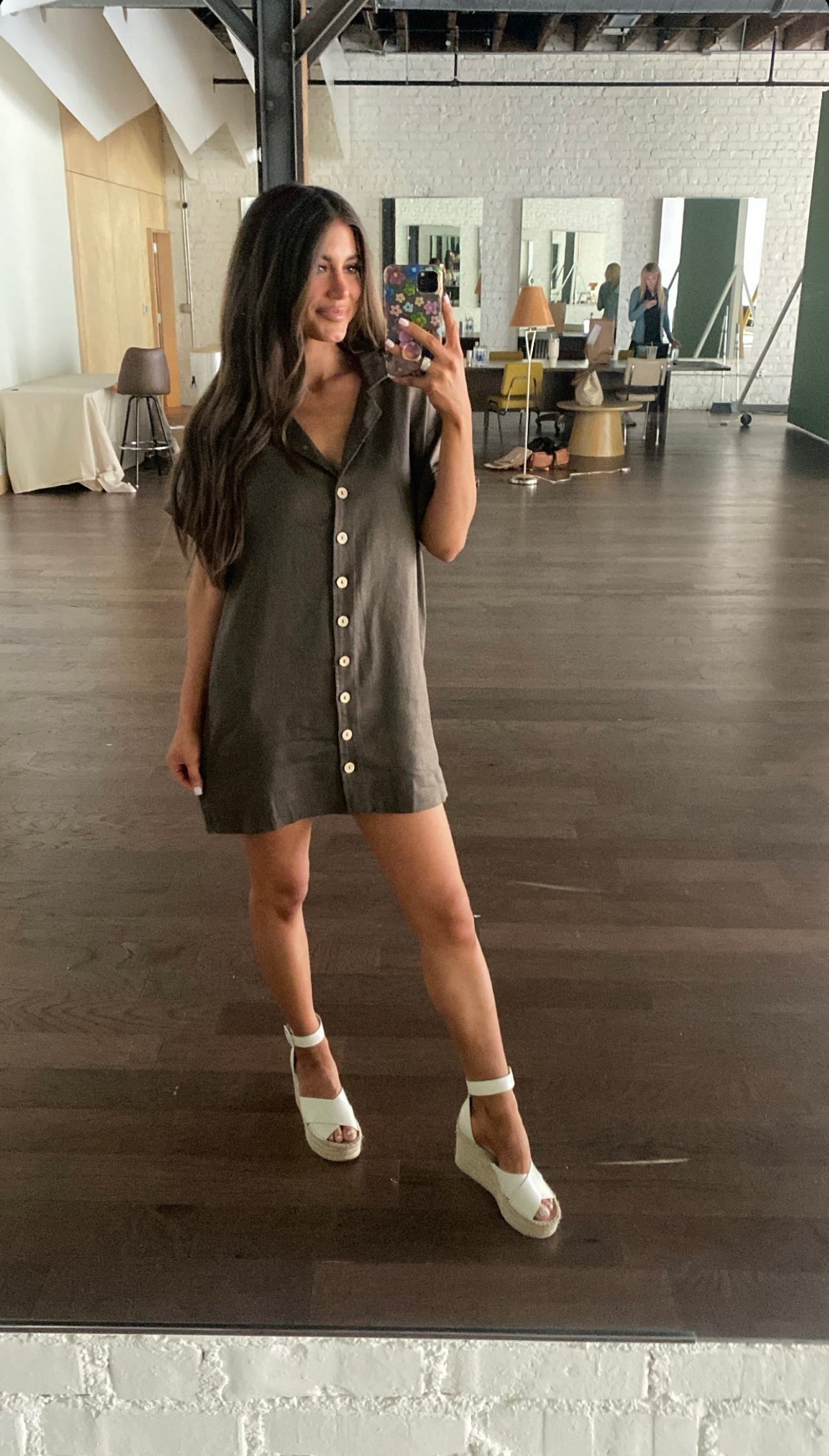 Beale Button Shirt Dress