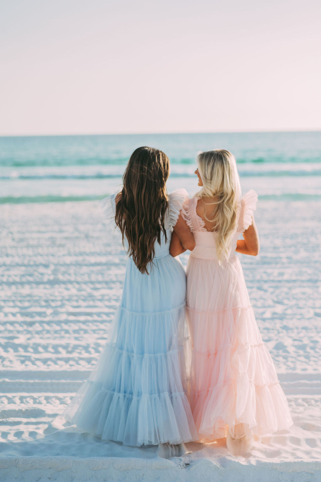 Meleah Tulle Maxi Dress-Light Blue