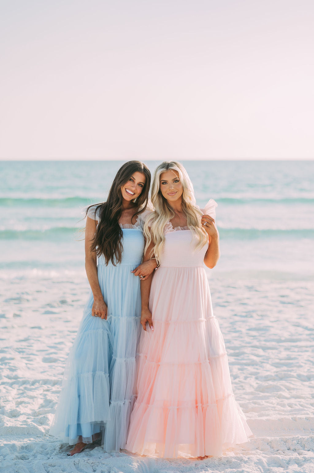 Meleah Tulle Maxi Dress-Light Blue