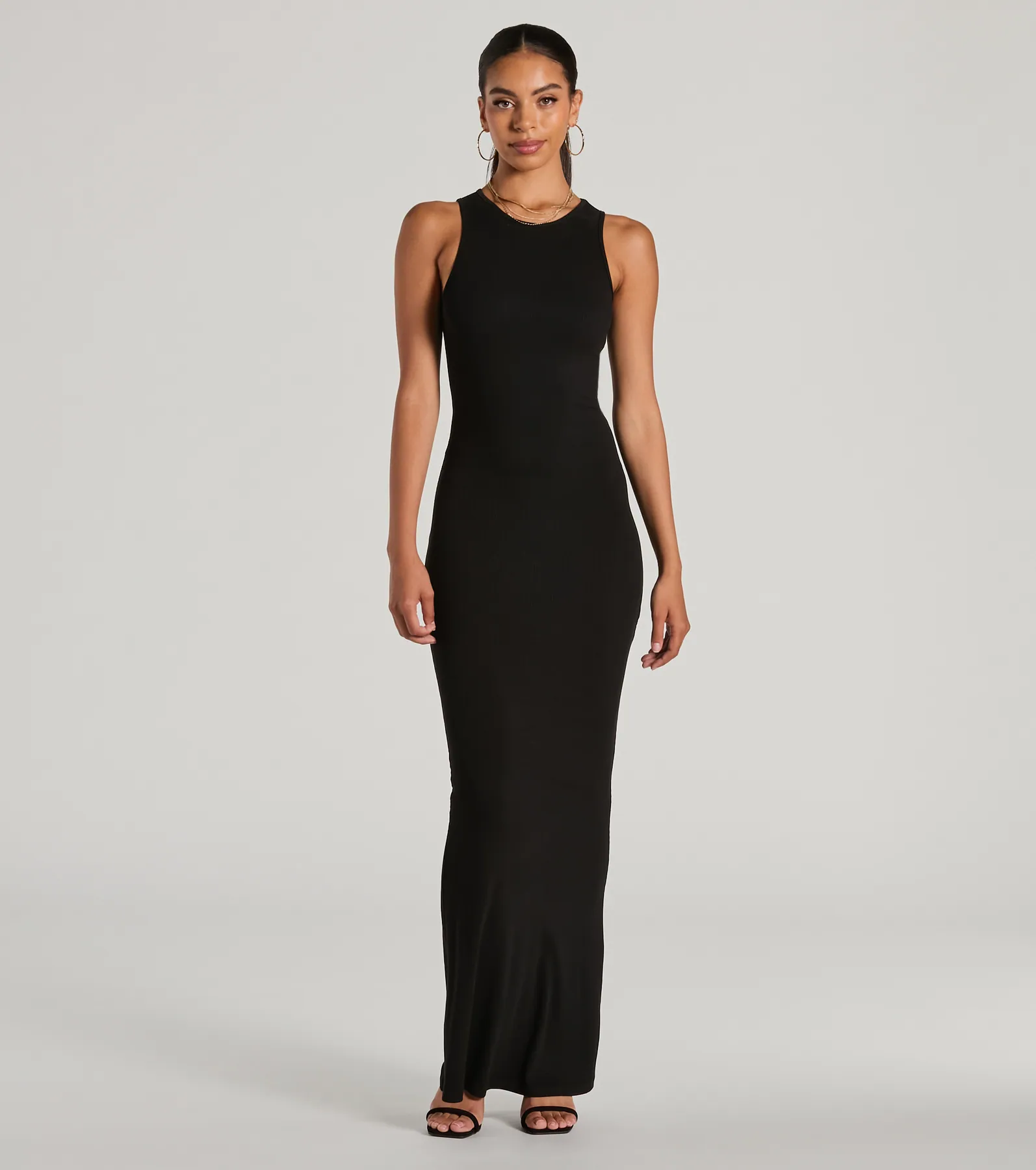 Laid Back Fave Crew Neck Tank Maxi Dress