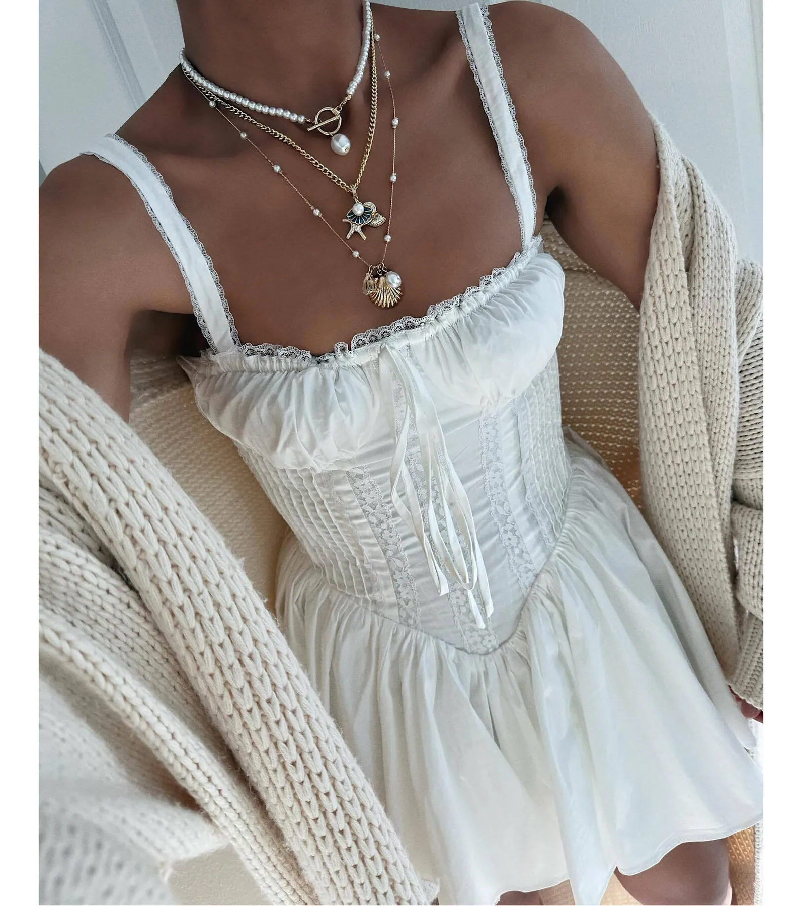 So Darling Woven Drop-Waist Skater Dress