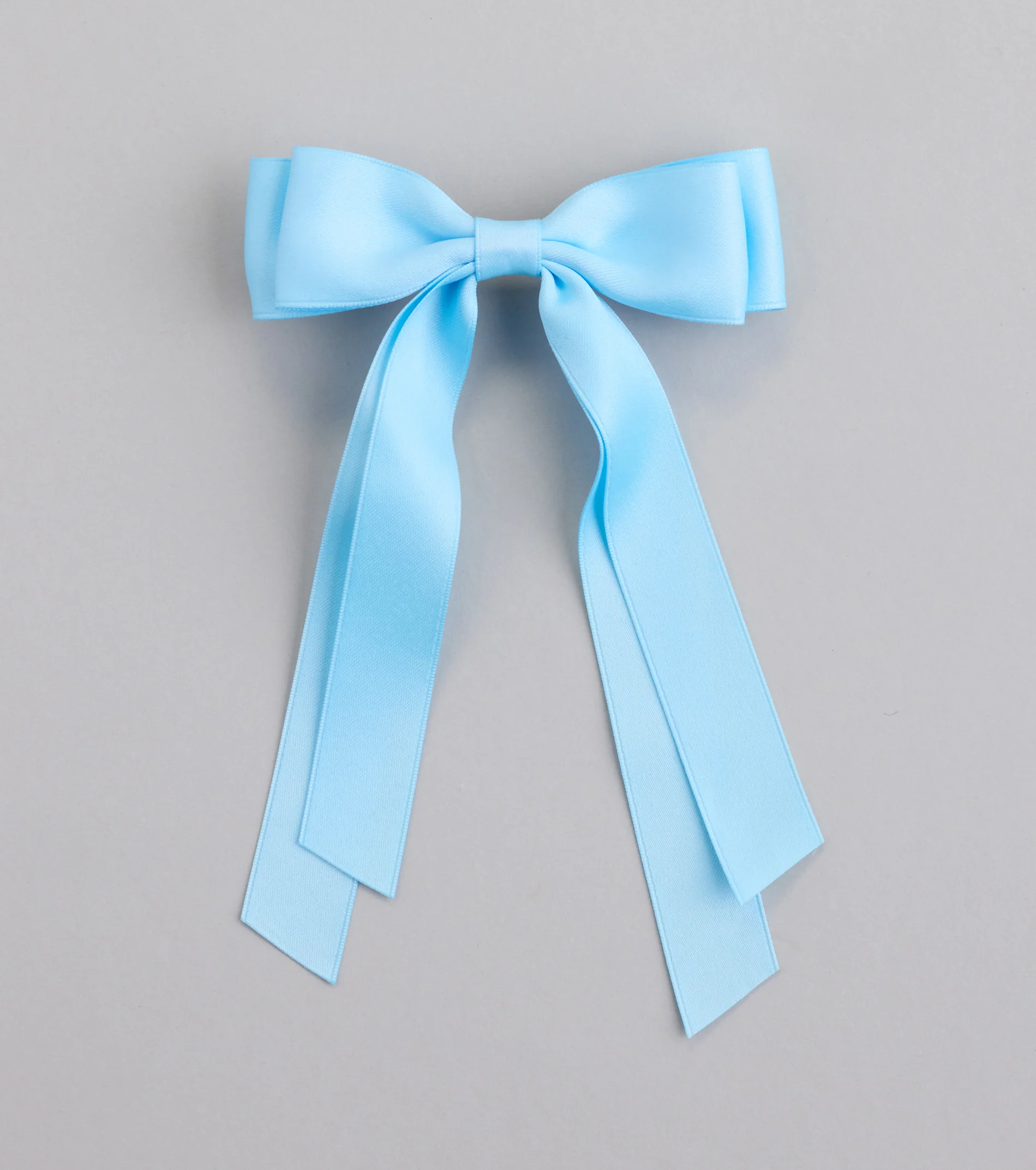 Poised Impression Ribbon Hair Bow Clip