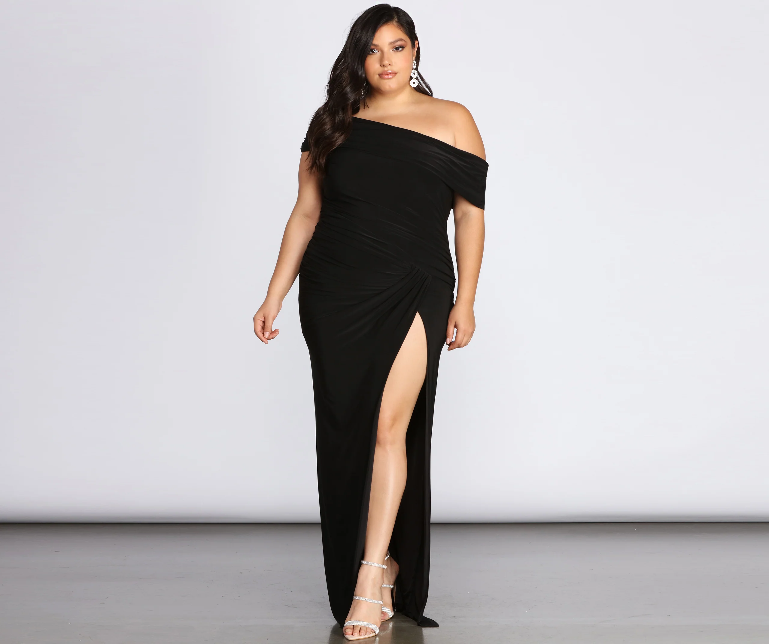 Plus Kaleigh Off Shoulder Dress