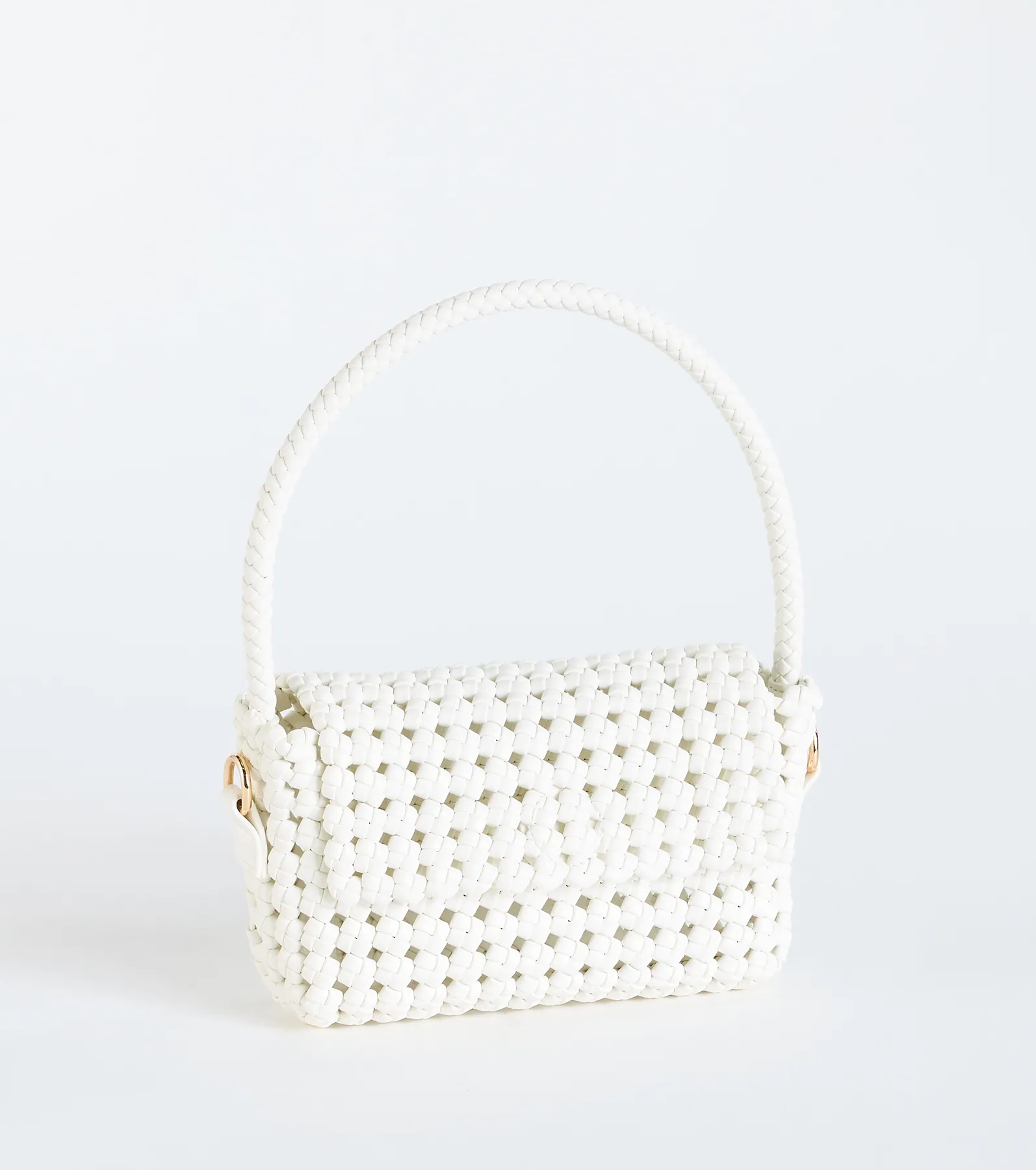 Finishing Touch Woven Shoulder Bag