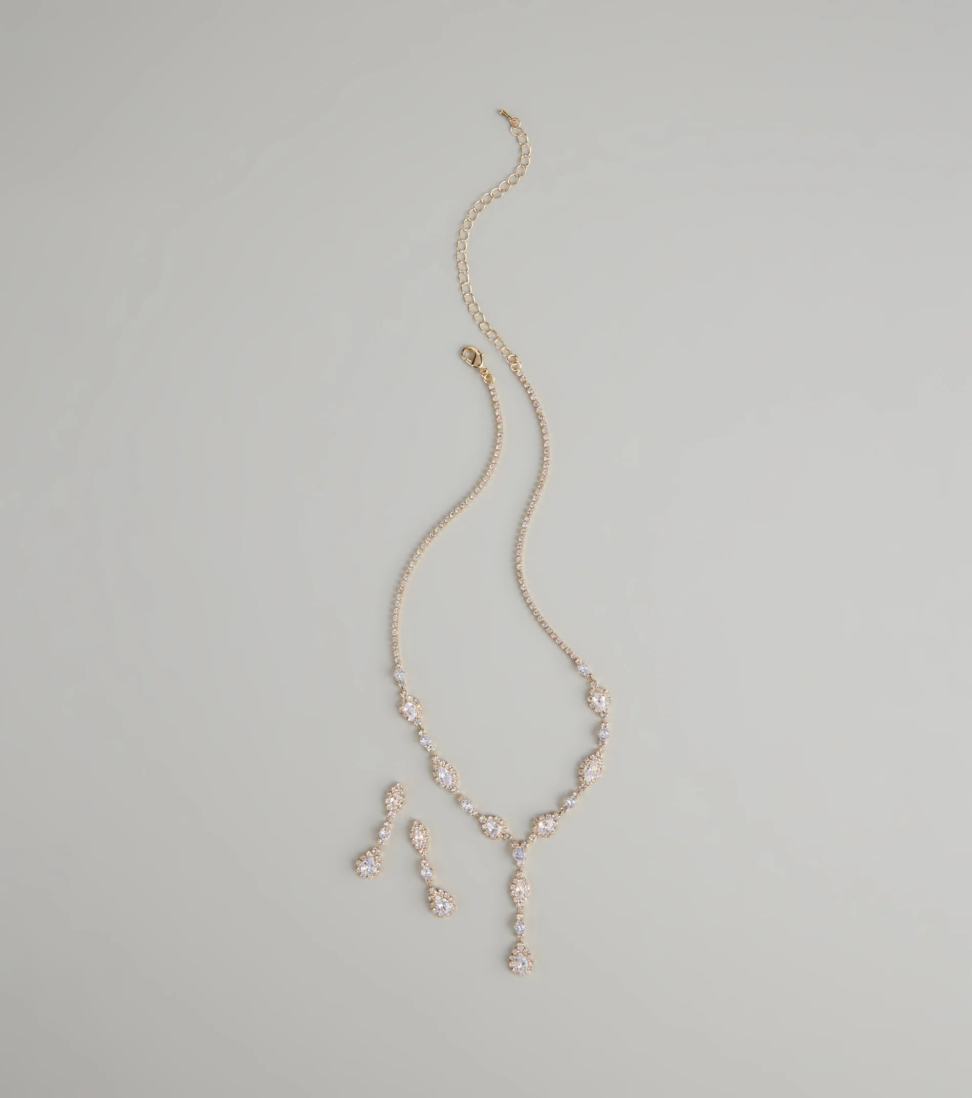 Dazzling Elegance Necklace And Earrings Set